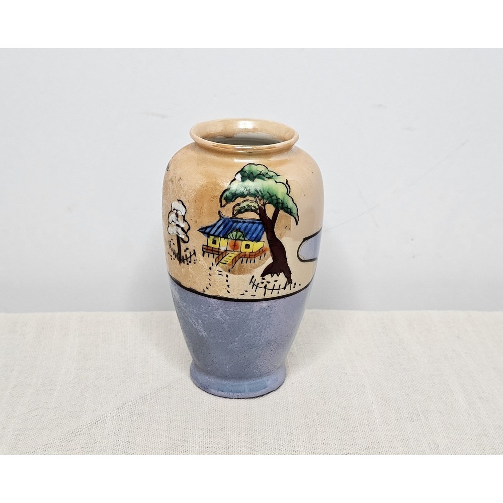 Vintage Japanese Lusterware Vase 5"x3"